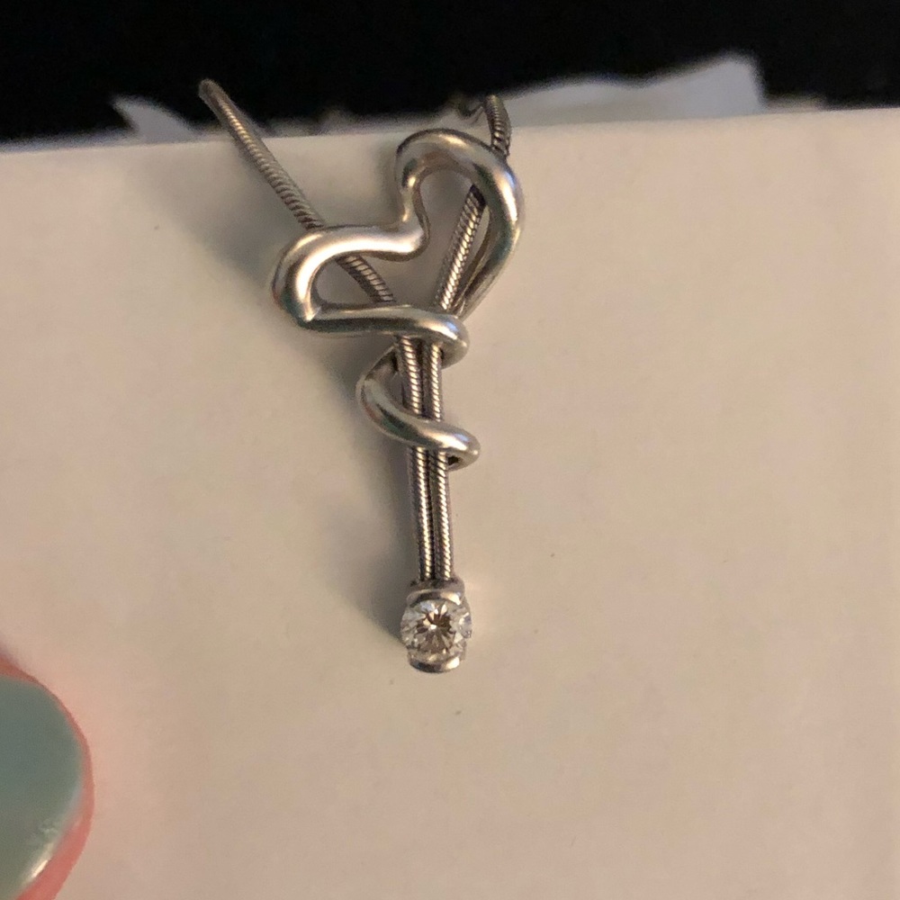 Jose Hess Squiggle Diamond Necklace - Picture 3 of 5